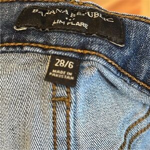 Banana Republic Women's Blue Slim Flare Stretch Jeans size 6